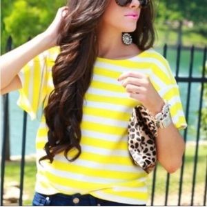 Anthropologie Postage Stamp Striped Top